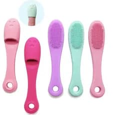 Conjunto de 5 Escovas de Limpeza Facial Manuais de Silicone Macio, Escova Esfoliante para Limpeza Suave e Eficaz, Remoçã