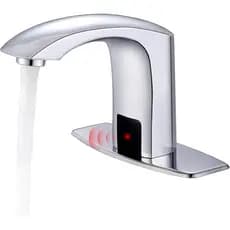 Torneira de Lavabo Comercial Gangang Sem Toque, Água Fria e Quente, Misturador Automático com Sensor de Movimento, Válvu