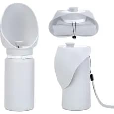 Garrafa de Água Portátil para Cães Jalopink, Dispensador de Silicone 2 em 1 à Prova de Vazamentos e Dobrável com Tigela