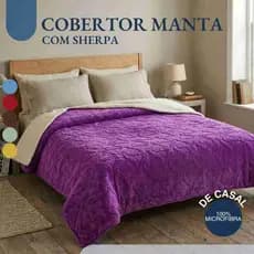 Cobertor Casal Jacquard 1,80x2,20m Microfibra Quentinho Macio Peludo