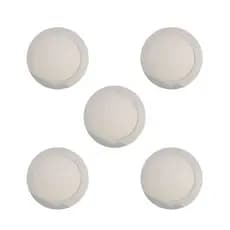 Kit 5 Paineis Led Embutir Plafon Redondo Slim 24W 4000K 1600 Lúmens Pix Luz Branca Neutra Bivolt Corpo Em Aluminio 29x29