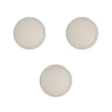 Kit 3 Paineis Led Plafon Sobrepor Redondo 18W 4000K 1200 Lúmens Pix Luz Branca Neutra Bivolt Em Aluminio Com IP20 21x21