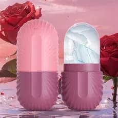 Rolo Facial Para Gelo Anti Inchaço Silicone Cuidados Faciais
