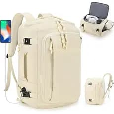 Mochila de Viagem 40x30x20cm, Mochila de Viagem Expansível 30-35L, Bolsa para Itens Pessoais 40x30x25cm, Mochila para La
