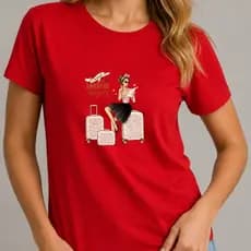 Camiseta Feminina Adventure Begins Viagem Fashion Estampada Look Casual Academia