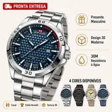 Relógio Masculino Quartzo Relógio de Casal Pulseira de Couro Calendário Presente de Aniversário Presente de Casal