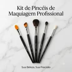 Pincel de Maquiagem Profissional Linha Max e Rose Acessório de Beleza Macrilan