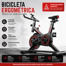 Bicicleta Spinning Ergométrica Profissional Versão Atualizada Silenciosa Suporta até 200kg Academia Fitness