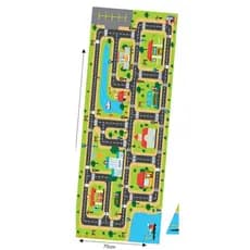 Pista de carrinho + Brinde 1 caixa com 4 carrinhos uma diversão para crianças Brinquedo Educativo Lúdico Lona Tea TDAH