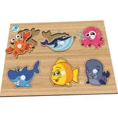 Placa Com Pinos Animais Variados, Frutas e Legumes Para A Criança Aprender a Pegar No Lápis Quebra Cabeça de Encaixe