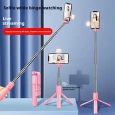Bastão de selfie, tripé portátil universal Bastão de selfie Bluetooth multifuncional para live