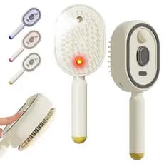 Spray Elétrico 3 Em 1 Cabelo Escova Névoa Recarregável Desembaraçadora Para Cuidados Com Cabelos Cacheados E Secos Antif
