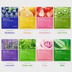 [Máscara da série vegetal] Máscara Facial de frutas vegetais Hidratante Hidratante Superfície vegetal
