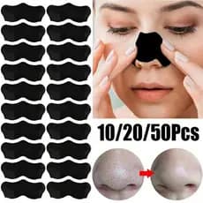 [Máscara nasal] 100 peças de carvão de bambu para remoção de cravos, adesivo nasal para encolher poros, remover Acne, zo