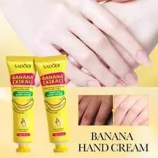 [Creme para as mãos] Creme hidratante para as mãos de Banana hidratante Anti-secagem creme para as mãos outono inverno