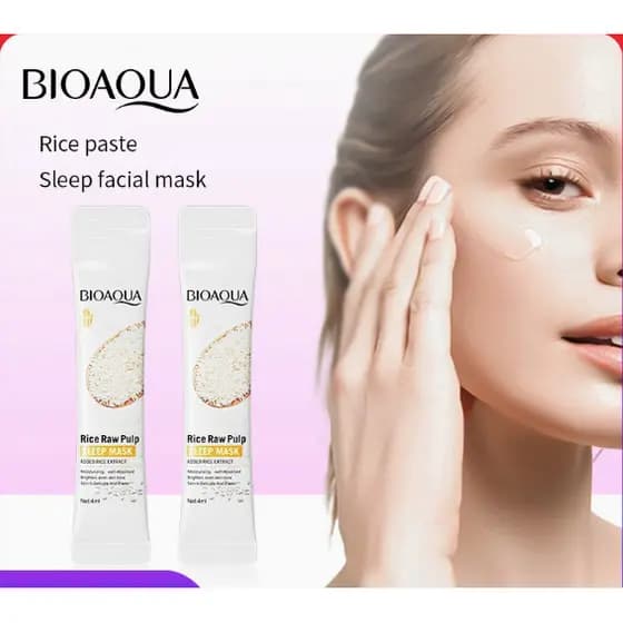 [Máscara de dormir] 50 peças de arroz Original polpa máscara de dormir hidratante hidratante máscara de gelatina