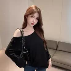 Blusa protetora solar preta sem alças morcego de manga curta
Feminino Feminino Feminino Feminino Feminino Feminino Femin