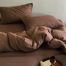 Classe A algodão fio duplo Jacquard conjunto de quatro peças puro algodão respirável macio ceroso cama b & b estilo lenç