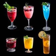 Cálice descartável champanhe vidro plástico vinho tinto vidro pequeno plástico duro aviação vidro Mousse pudim vidro sob