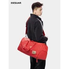 Bolsa de ginástica esportiva feminina, separação seca e molhada, bolsa de viagem de curta distância, masculina, leve, gr