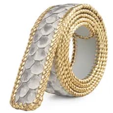 Sporne cinto masculino elegante exclusivo pele Python cinto sem cabeça calças de couro genuíno cinto tira 3.8cm cinto pe