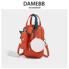 DAMEBB2026 Primavera Verão Novo Estilo Moda All-Match Bolsa para Celular Pequena Bolsa Mensageiro Fresca Bolsa de Ombro