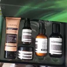 Lanting conjunto hidratante hidratante remover amarelo maçante iluminar o tom da pele feminino masculino