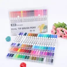 Caneta aquarela de cabeça macia Alunos do ensino fundamental Conjunto de pintura infantil Cor Caneta para colorir de dua