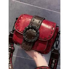 Estilo Retro pequeno saco feminino 2025 novo estilo moda de um ombro banda larga saco do mensageiro feminino All-Match i