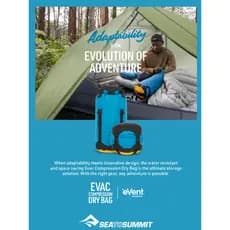 Seatosummit Bolsa de compressão para roupas, acampamento ao ar livre, caminhadas, viagem, leve, respirável, à prova d'ág