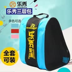 Lexiu bolsa de patins patins bolsa de ombro triângulo crianças adultos homens mulheres armazenamento de três camadas