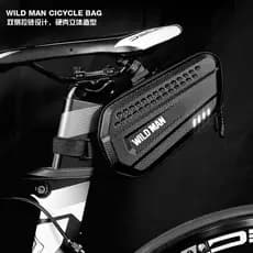 WILD MAN Mountain Bike Tail Bag Road Bike Hard Shell Saddle Bag Ciclismo Tail Bag Bolsa Traseira Equipamento de Ciclismo