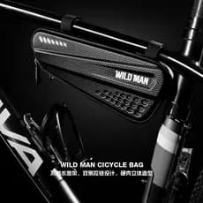 WILD MAN saco de bicicleta casca dura triângulo saco Mountain bike feixe dianteiro saco de ferramentas da bicicleta estr