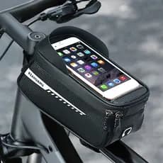 Saco de feixe dianteiro da bicicleta à prova dwaterproof água saco de armazenamento do telefone móvel Mountain bike estr