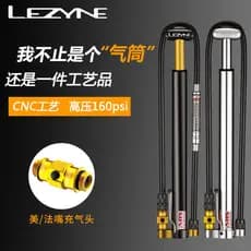 Thunder LEZYNE Bomba de chão para Mountain bike, bomba portátil para bicicleta de estrada com manômetro de pneu 160PSI