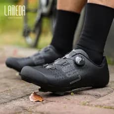Lameda lameda sapatos de ciclismo sapatos de bloqueio bicicleta de estrada masculino fibra de carbono de sola dura bicic