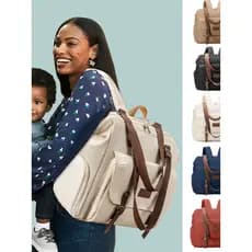Novo estilo saco de mamãe mãe bebê passeio leve mochila grande capacidade volta leite multifuncional poliéster mensageir