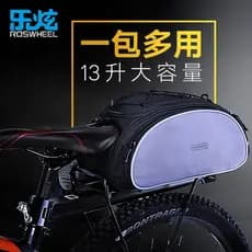 R ROSWHEEL Lexuan Bolsa Cauda Multiuso Bicicleta Mountain Bike Prateleira Traseira Bolsa Piggyback Bolsa de Ombro Bolsa