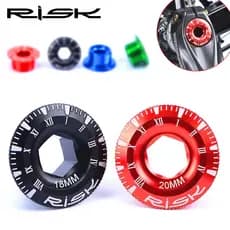 RISK Mountain bike bicicleta de estrada oco integrado pedaleira parafuso BB eixo Central XT liga alumínio manivela capa