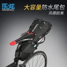 Lexuan bolsa traseira de bicicleta, à prova d'água, grande capacidade, bolsa para assento traseiro, Mountain bike, equip