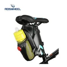 Lexuan bolsa de bicicleta totalmente à prova d'água, bolsa traseira para Mountain Bike, bolsa traseira para garrafa de á