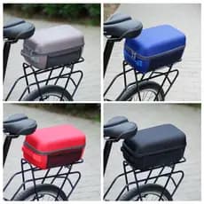 Mountain bike mochila camelo saco dobrável saco de assento traseiro prateleira traseira saco casca dura acessórios equip