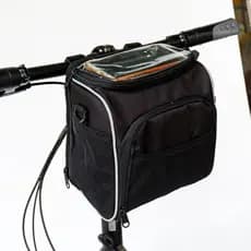 Bolsa dobrável para guidão de bicicleta, bolsa para torneira de bicicleta elétrica, Mountain bike, bolsa para cabeça de