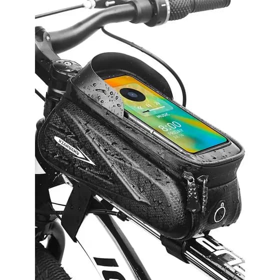 Grande capacidade casca dura saco de bicicleta feixe dianteiro saco superior tubo cabeça saco do telefone móvel Mountain