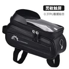 Bolsa de bicicleta de estrada, casca dura, feixe frontal, Mountain bike, tela sensível ao toque, tubo superior, bolsa de