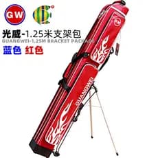 Bolsa para vara de pesca Guangwei Bolsa para equipamento de pesca de 1.25 m com suporte Bolsa multifuncional para vara d