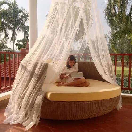 Tatami cama de chão cadeira reclinável cama de acampamento almoço pausa cama sofá cama redonda mosquiteiro ao ar livre f