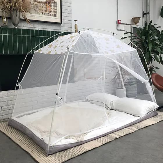Construção rápida fácil de transportar rede gaze tenda pesca noite pesca jogar classe mosquiteiros vilas inferiores Fupo