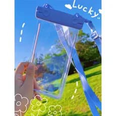 Bolsa luminosa à prova d'água para celular, tela sensível ao toque, flutuante, piloto, natação, primavera quente, câmera