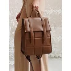 High-End nicho mochila de couro trabalho Commuter computador mochila 2026 novo estilo feminino grande capacidade estudan